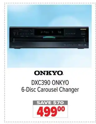 2001 Audio Video DXC390 ONKYO 6-Disc Carousel Changer offer