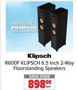 2001 Audio Video R600F KLIPSCH 6.5 Inch 2-Way Floorstanding Speakers offer