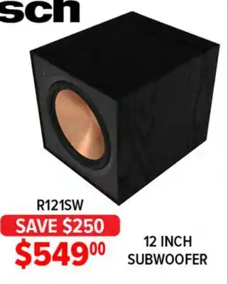 2001 Audio Video R121SW Klipsch 12 INCH SUBWOOFER offer