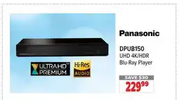 2001 Audio Video Panasonic DPUB150 UHD 4K/HDR Blu-Ray Player offer