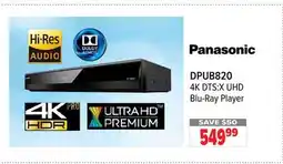 2001 Audio Video DPUB820 4K PRO HDR BLU-RAY PLAYER BK offer