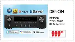 2001 Audio Video DRA900H DENON 2.2 Ch. 100W 8K AV Receiver offer