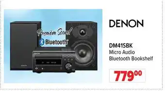 2001 Audio Video DM41SBK DENON Micro Audio Bluetooth Bookshelf offer