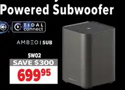 2001 Audio Video SW02 7.1.4-Ch Powered Dolby Atmos Sound Bar & 8 Powered Subwoofer offer