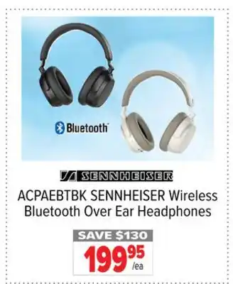 2001 Audio Video ACPAEBTBK SENNHEISER Wireless Bluetooth Over Ear Headphones offer