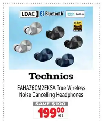 2001 Audio Video EAHAZ60M2EKSA True Wireless Noise Cancelling Headphones offer