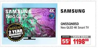 2001 Audio Video QN55QN85D 55 Neo QLED 4K Smart TV offer