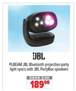 2001 Audio Video PLBEAM JBL Bluetooth projection party light syncs with JBL PartyBox speakers offer