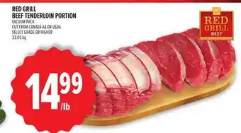 Metro RED GRILL BEEF TENDERLOIN PORTION offer