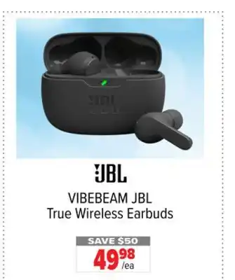 2001 Audio Video VIBEBEAM JBL True Wireless Earbuds offer