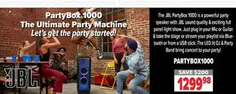 2001 Audio Video PARTYBOX1000 Party Box 1000 The Ultimate Machine offer