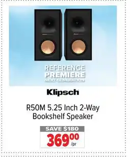 2001 Audio Video R50M Klipsch 5.25 Inch 2-Way Bookshelf Speaker offer