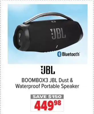 2001 Audio Video BOOMBOX3 JBL Dust & Waterproof Portable Speaker offer