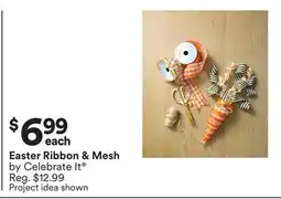 Michaels Easter Ribbon & Mesh by Celebrate It offer