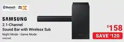 Visions Electronics 2.1-Channel Sound Bar with Wireless Sub offer