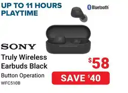 Visions Electronics Truly Wireless Earbuds Black offer