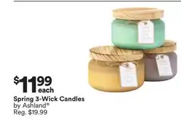 Michaels Spring 3-Wick Candles by Ashland offer