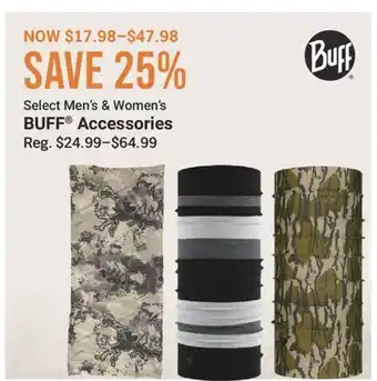 Cabela's Men & Women's BUFF Accessories offer