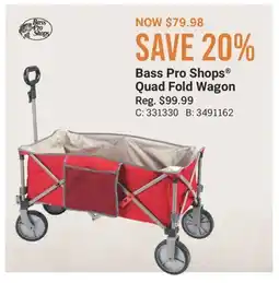 Cabela's Bass Pro Shops Quad Fold Wagon offer