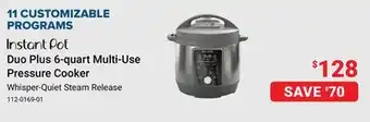 Visions Electronics Duo Plus 6-quart Multi-Use Pressure Cooker offer