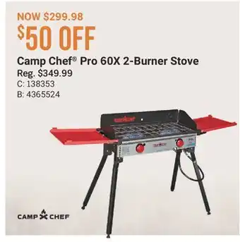 Cabela's Camp Chef Pro 60X 2-Burner Stove offer