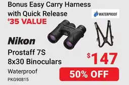 Visions Electronics Prostaff 7S 8x30 Binoculars + Nikon Easy Carry Harness offer