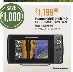 Cabela's Humminbird Helix 9 CHIRP MSI + GPS G4N offer