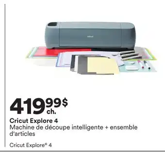 Michaels Cricut Explore 4 Machine de découpe intelligente + ensemble d'articles offer