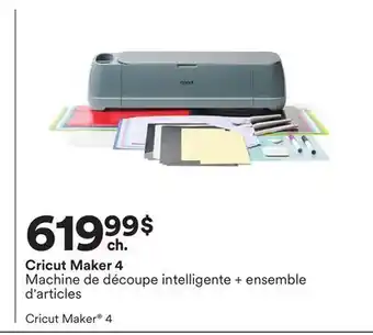 Michaels Cricut Maker 4 Machine de découpe intelligente + ensemble d'articles offer