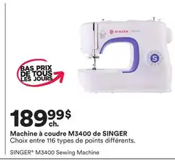 Michaels Machine à coudre M3400 de SINGER offer