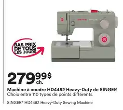 Michaels Machine à coudre HD4452 heavy-Duty de SINGER offer