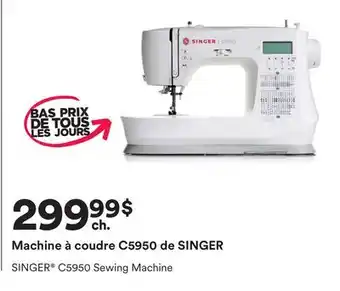 Michaels Machine à coudre C5950 de SINGER offer