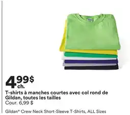 Michaels T-shirts à manches courtes avec col rond de Gildan, toutes les tailles offer