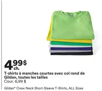 Michaels T-shirts à manches courtes avec col rond de Gildan, toutes les tailles offer