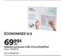 Michaels Tablette lumineuse à DEL cricut BrightPad offer