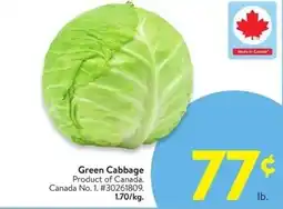 Walmart Green Cabbage offer