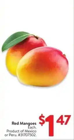 Walmart Red Mangoes offer