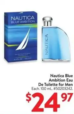 Walmart Nautica Blue Ambition Eau De Toilette for Men offer