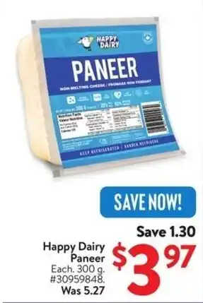 Walmart Happy Dairy Paneer offer