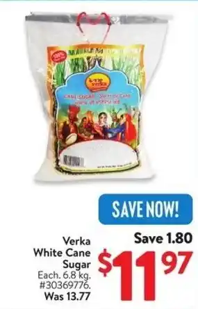 Walmart Verka White Cane Sugar offer