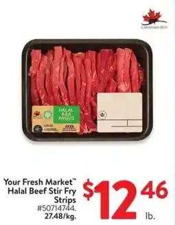 Walmart Your Fresh Market Halal Beef Stir Fry offer