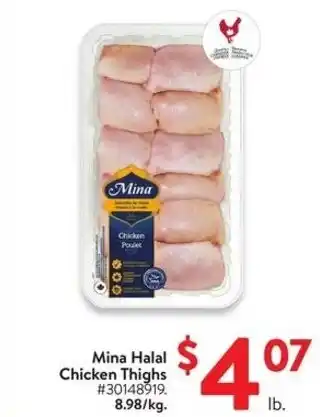 Walmart Mina Halal Chicken Thighs offer