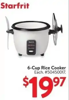 Walmart Starfrit 6-cup rice cooker each offer