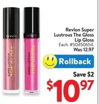 Walmart Revlon Super Lustrous The Gloss Lip Gloss offer