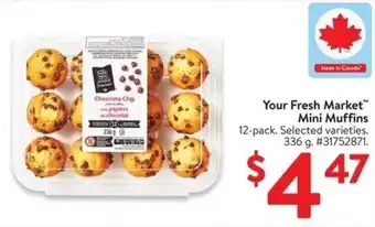 Walmart Your Fresh Market Mini Muffins offer