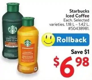 Walmart Starbucks Iced Coffee offer