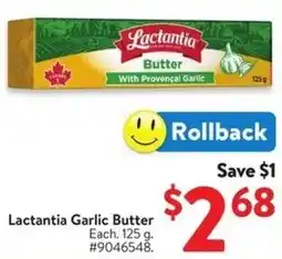 Walmart Lactantia Garlic Butter offer