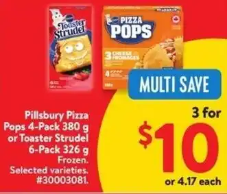 Walmart Pillsbury Pizza Pops or Toaster Strudel offer