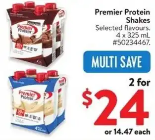 Walmart Premier Protein Shakes offer