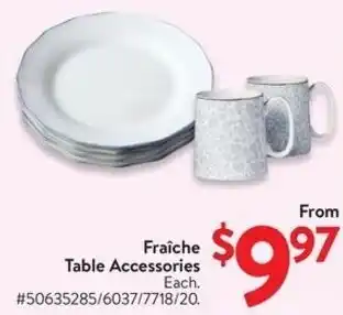 Walmart Fraîche Table Accessories offer